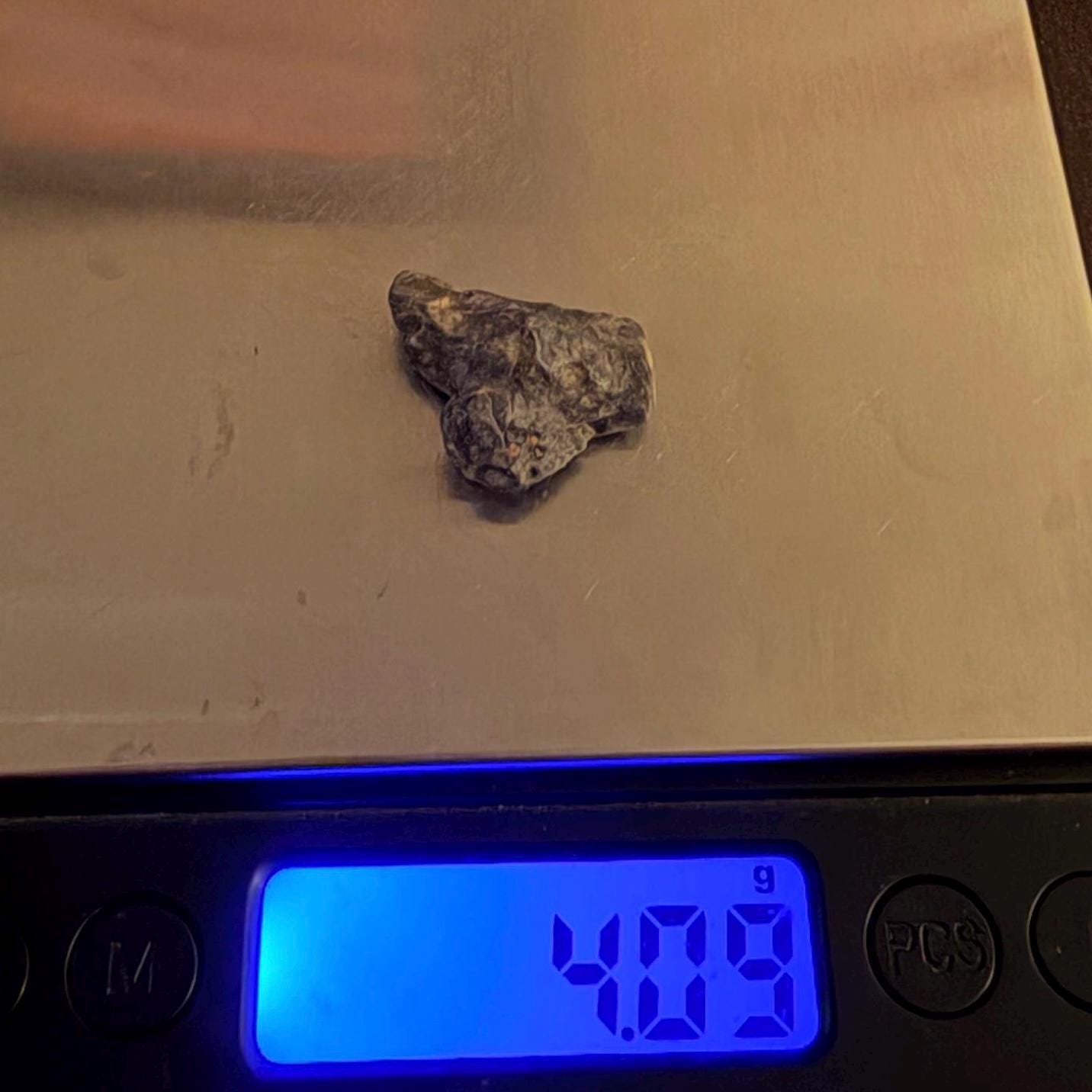 Tisserlitine 003 Lunar Meteorite: Feldspathic Breccia Moon Rock, 4.09 grams