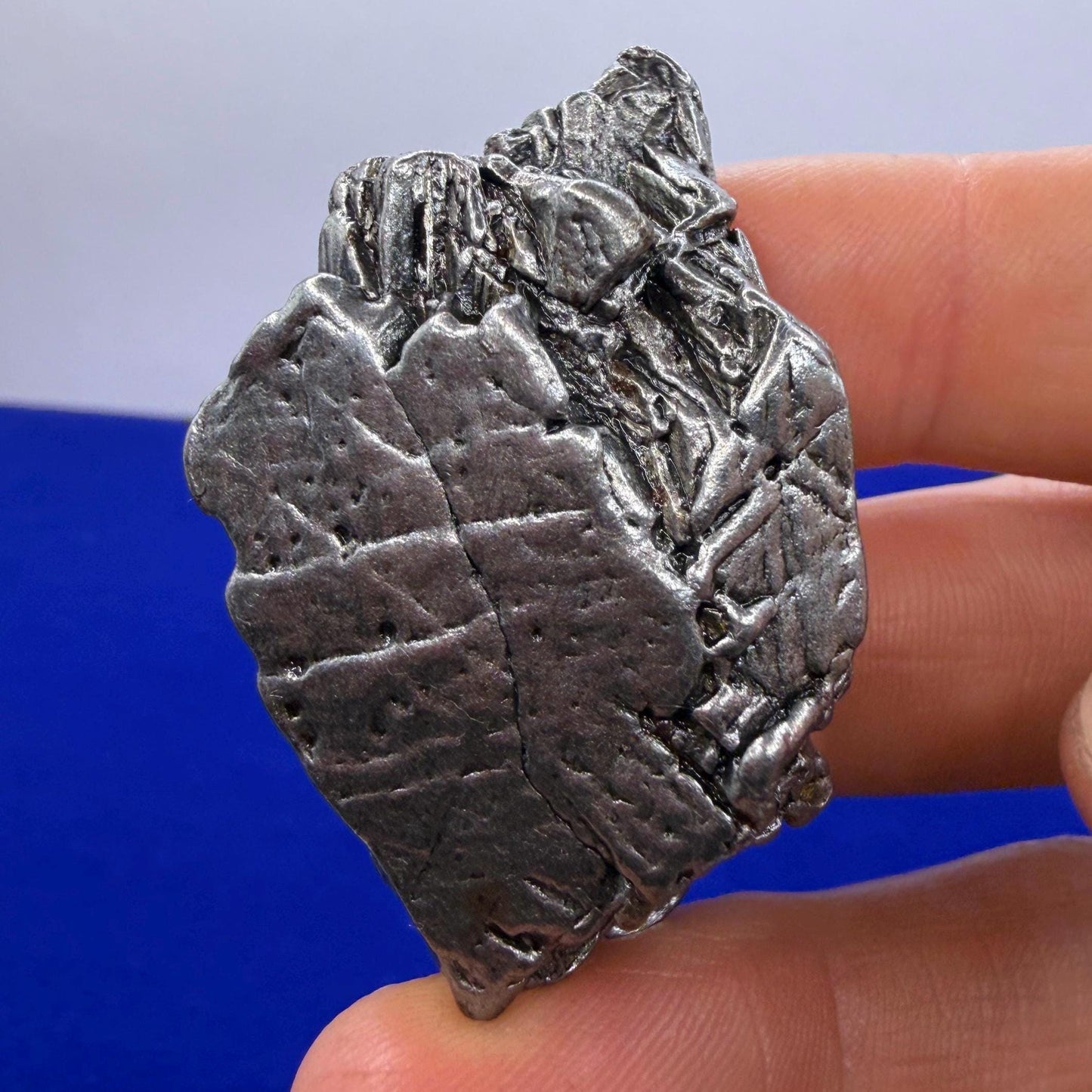 Aletai Iron-Nickel Meteorite Specimen: Widmanstätten Pattern, 55.93g