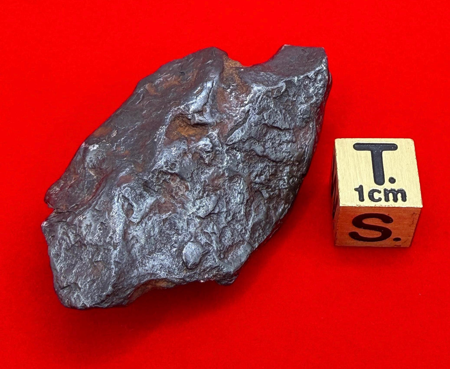 Agoudal Iron Meteorite Specimen: 46.65g, IIAB Hexahedrite, Morocco