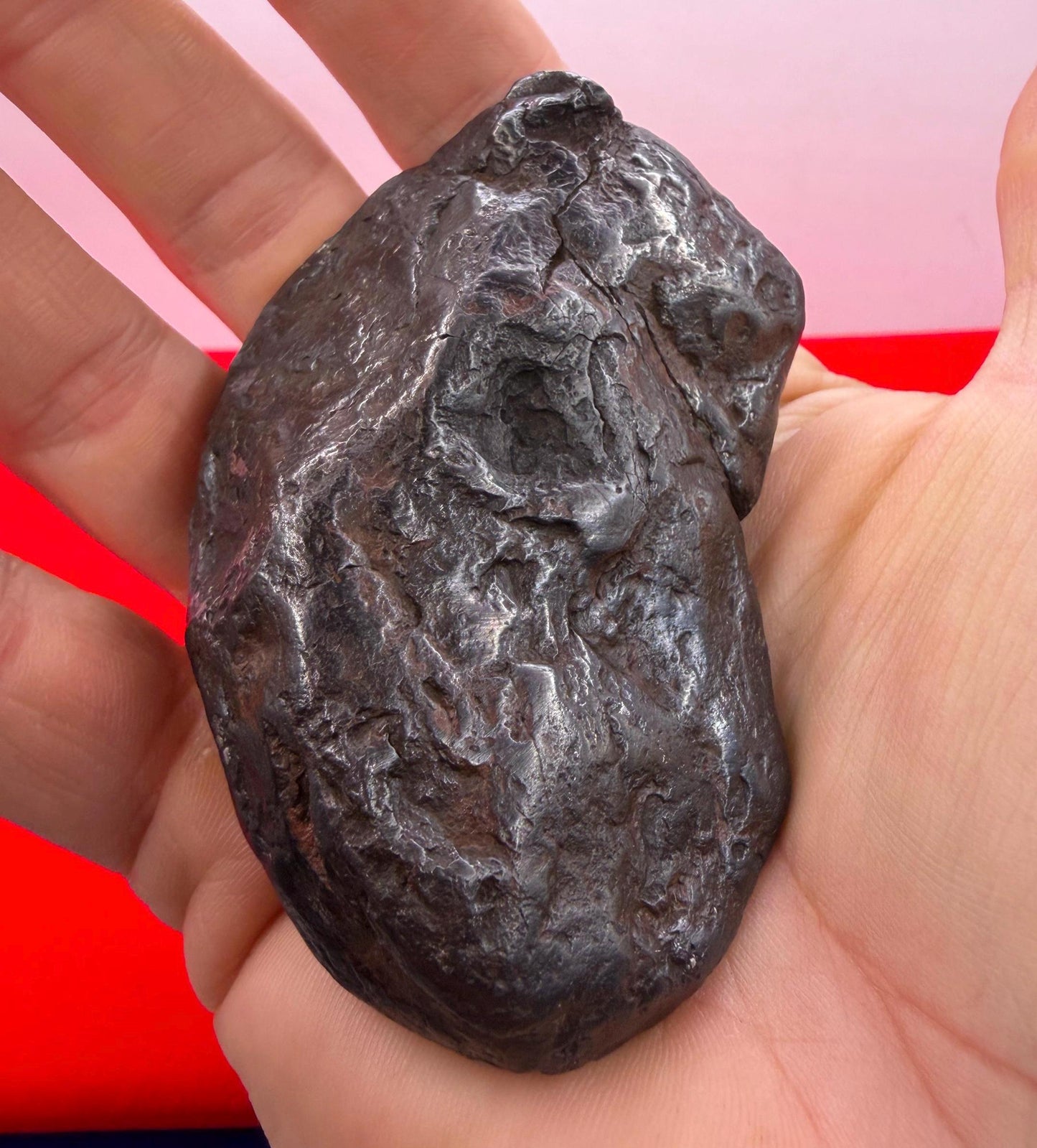 Uruacu Iron Meteorite Specimen: Brazilian Space Gift, Authentic Meteorite, 319 Grams