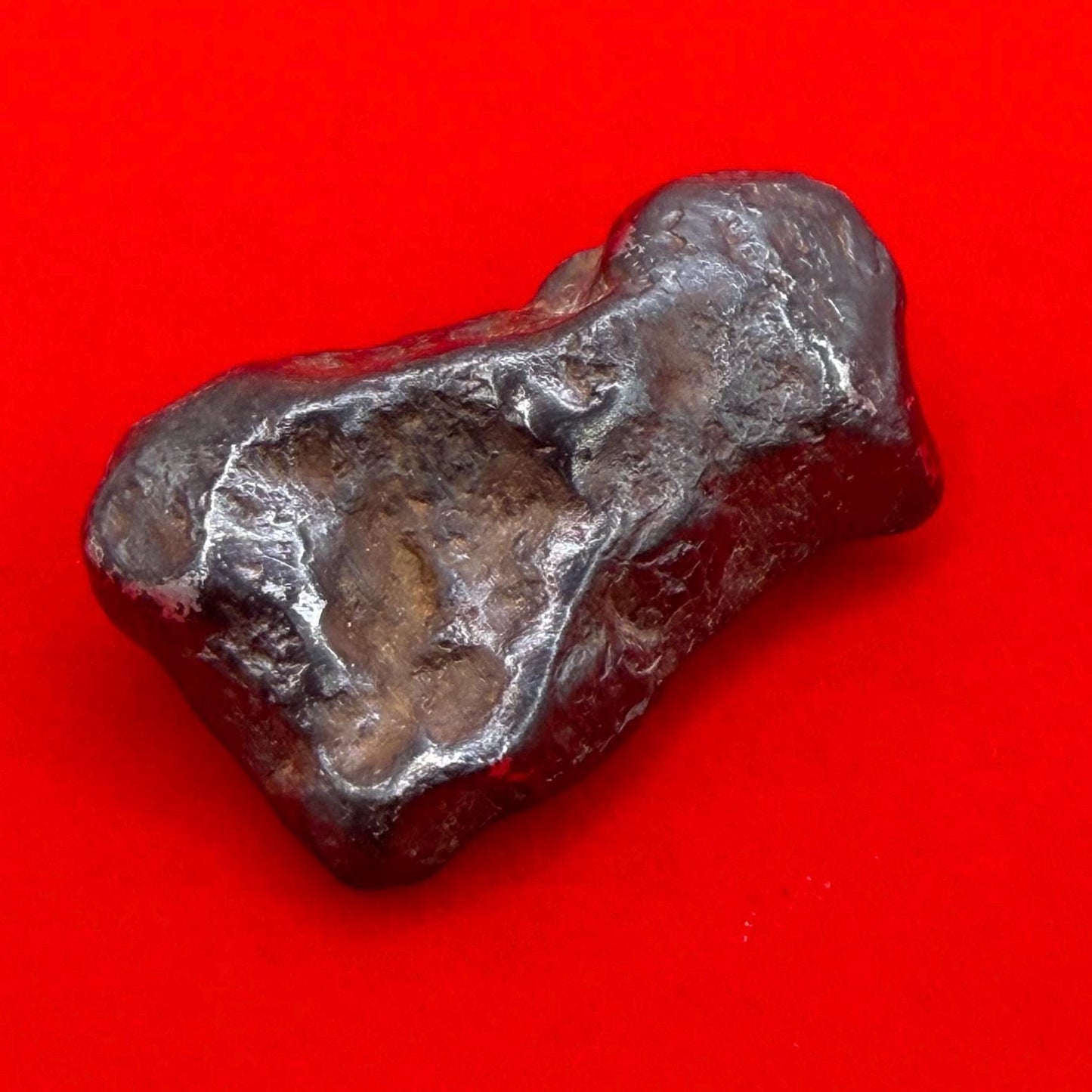 Agoudal Iron Meteorite Specimen: Authentic Meteorite, IIAB Hexahedrite, 14.01 grams