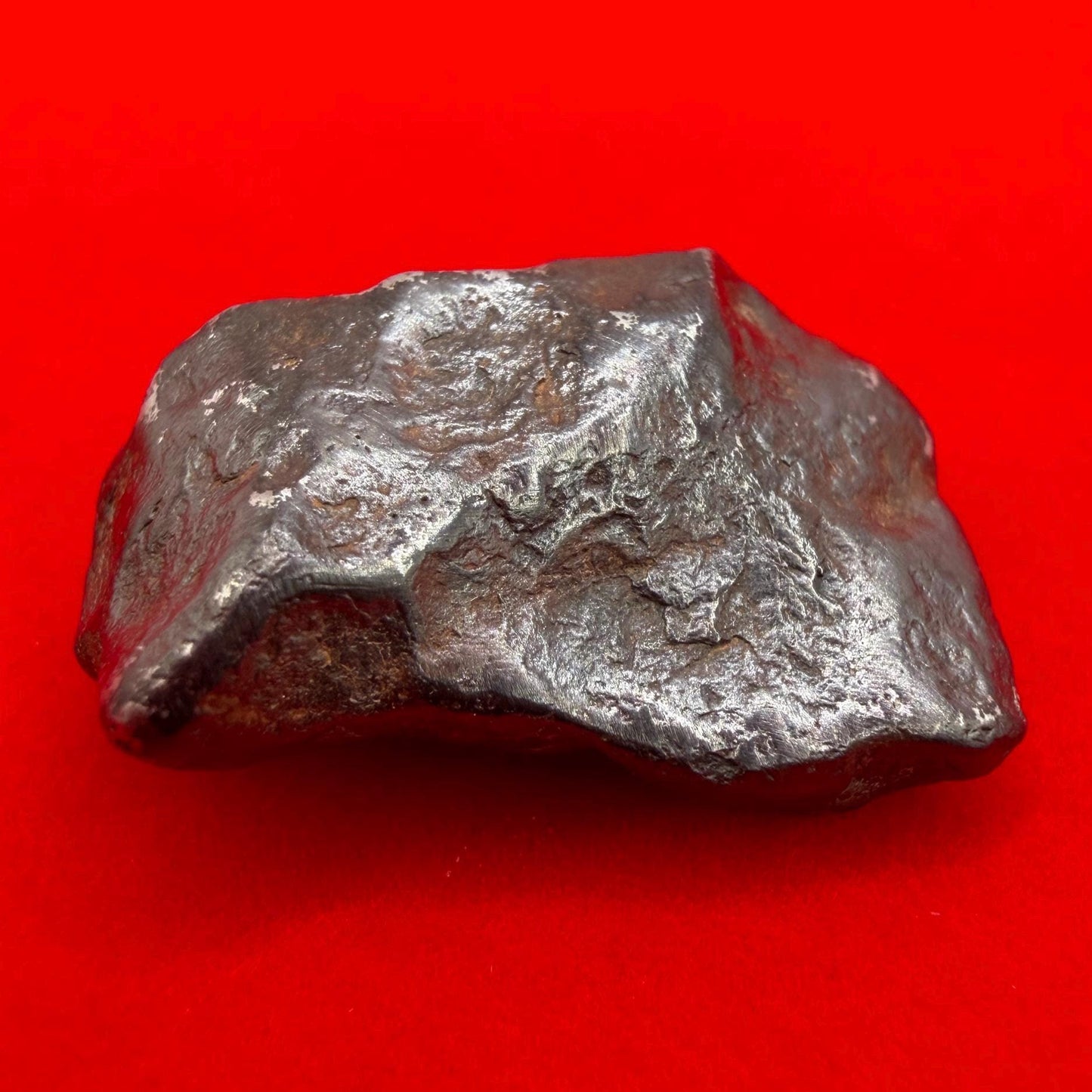 Agoudal Iron Meteorite Specimen: Authentic Meteorite, IIAB Hexahedrite, 14.01 grams