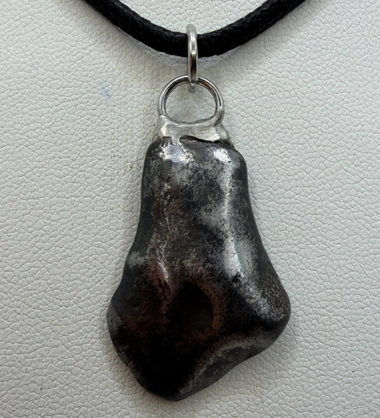 Sikhote-Alin Iron Meteorite Pendant: Astronomy Space Gift, 8.83g