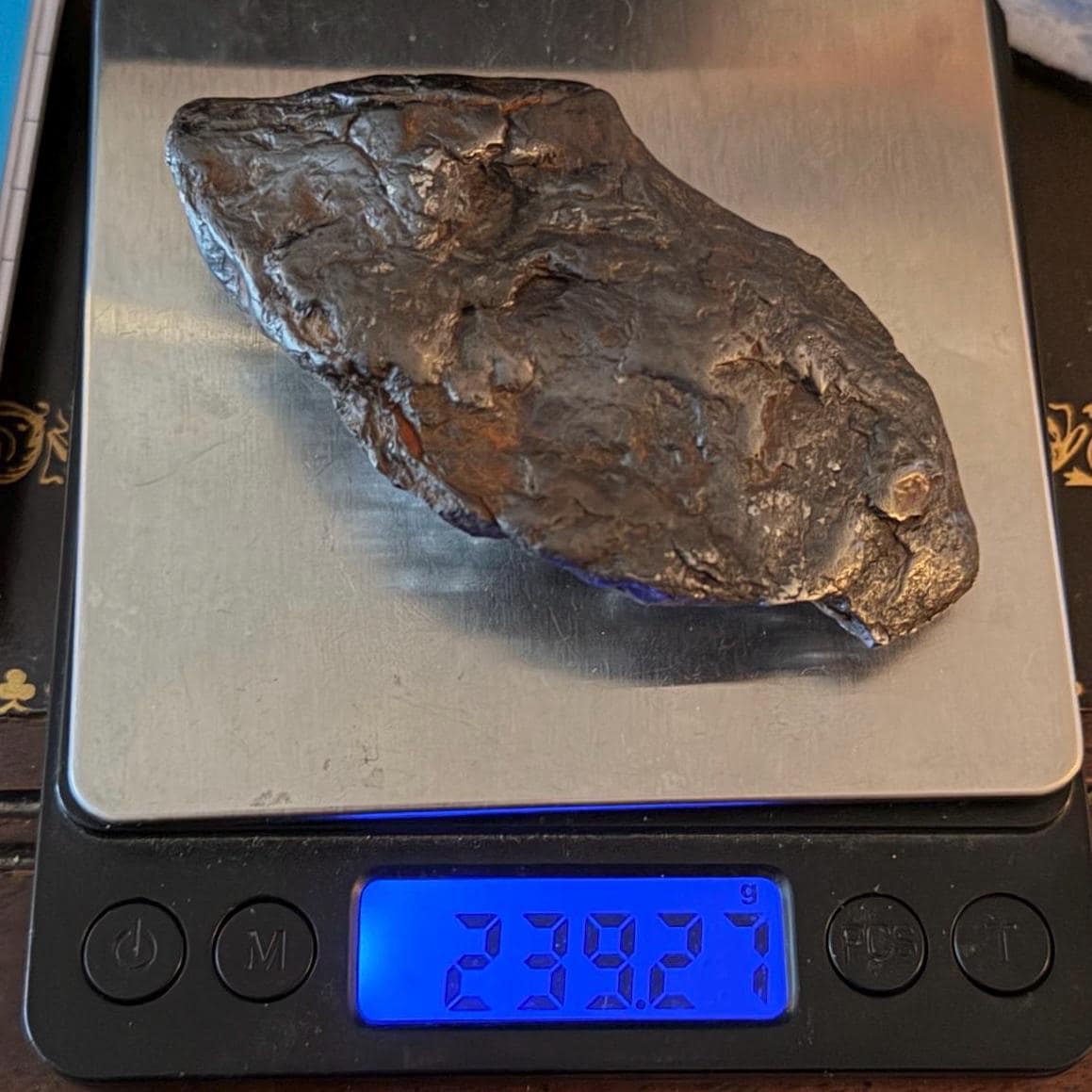 Uruacu Iron Meteorite Specimen: Brazilian Space Gift, Authentic Meteorite, 239 Grams