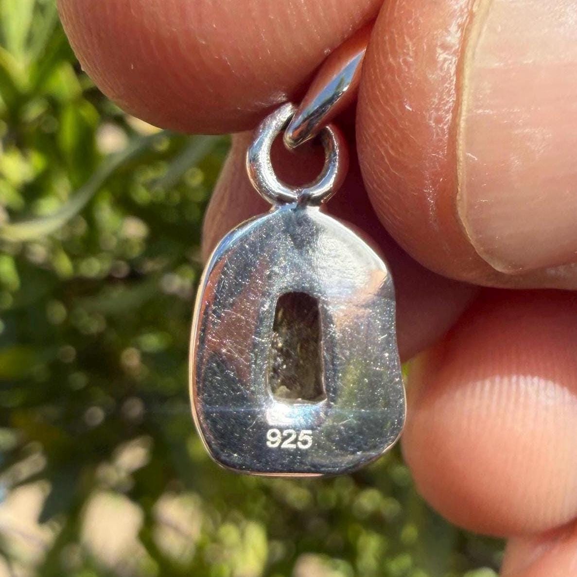 Authentic Moldavite Tektite Pendant: Czech Republic, Reiki Energy, 1.67 gram