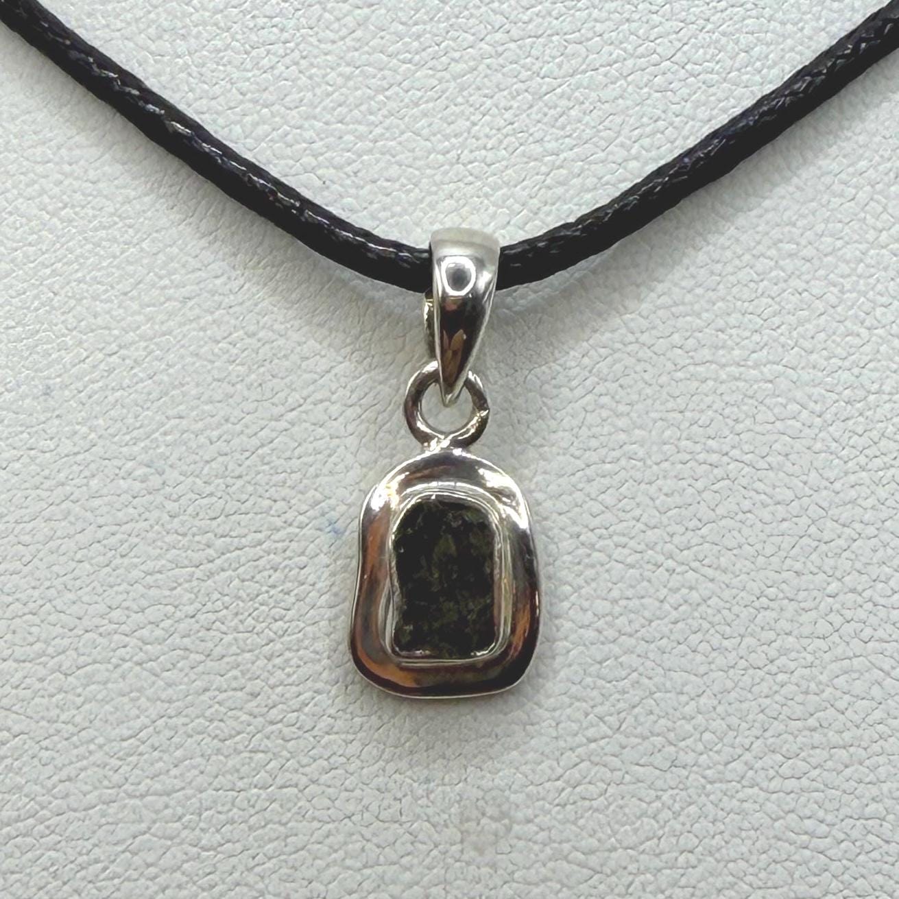 Authentic Moldavite Tektite Pendant: Czech Republic, Reiki Energy, 1.67 gram