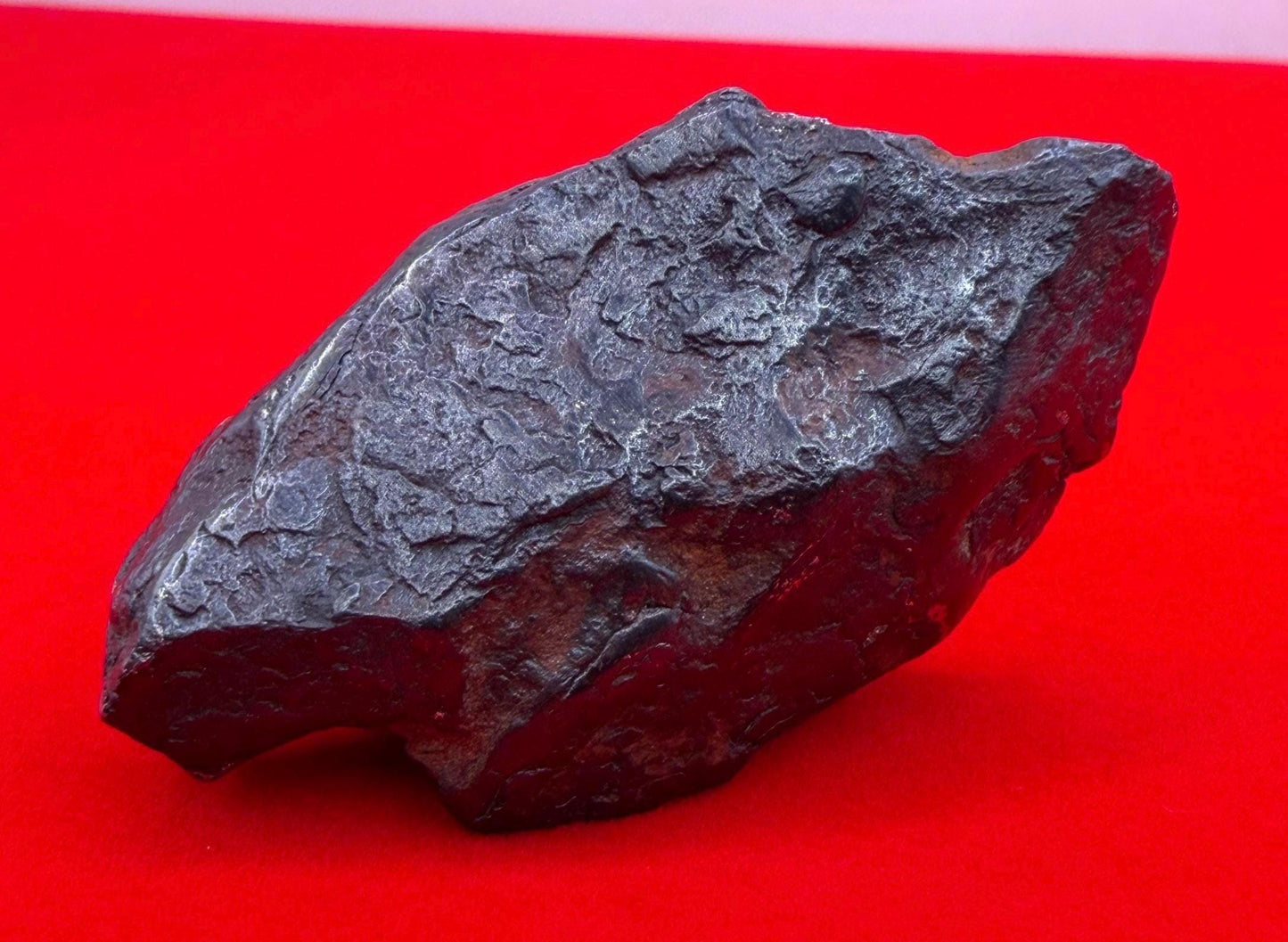 Agoudal Iron Meteorite Specimen: 46.65g, IIAB Hexahedrite, Morocco