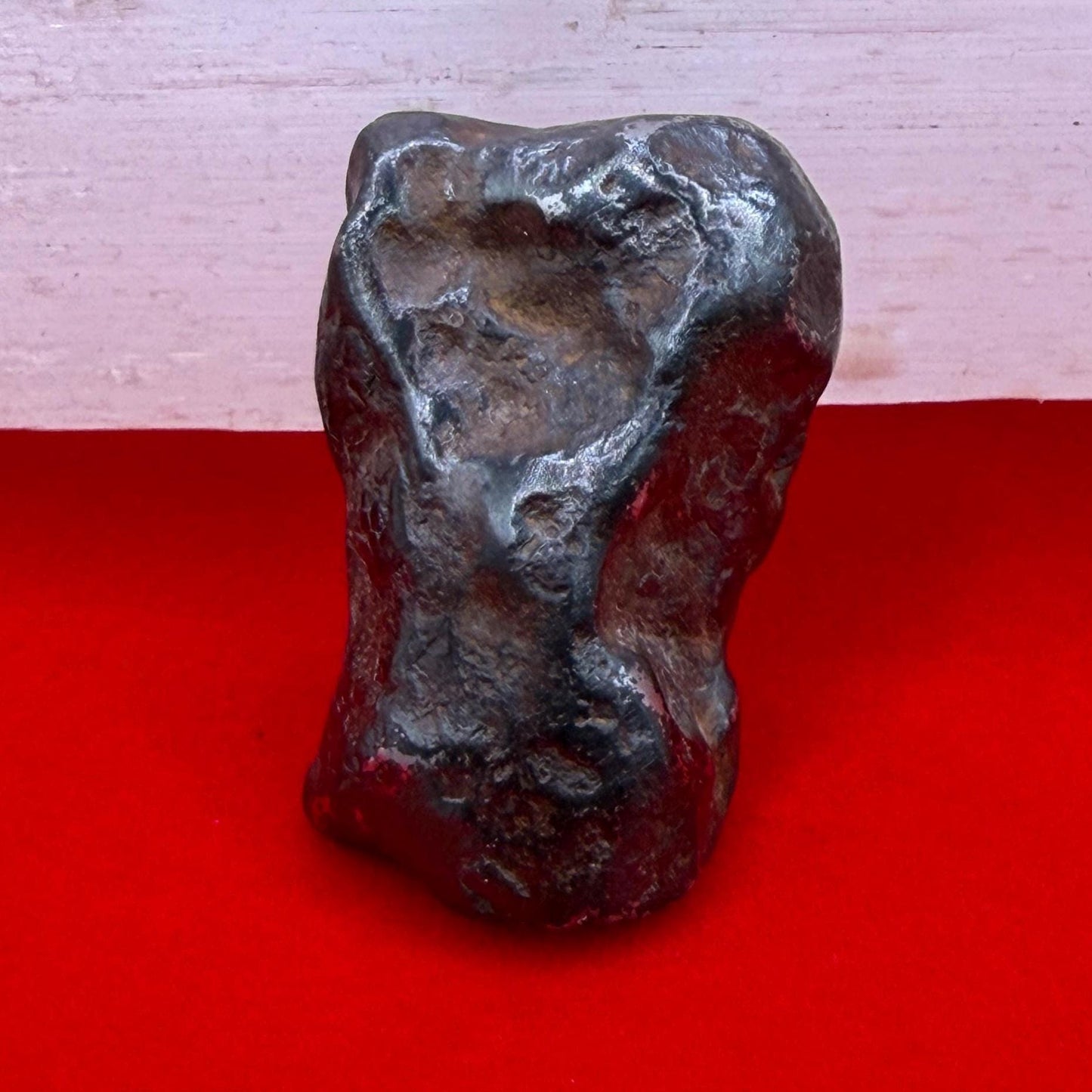 Agoudal Iron Meteorite Specimen: Authentic Meteorite, IIAB Hexahedrite, 14.01 grams