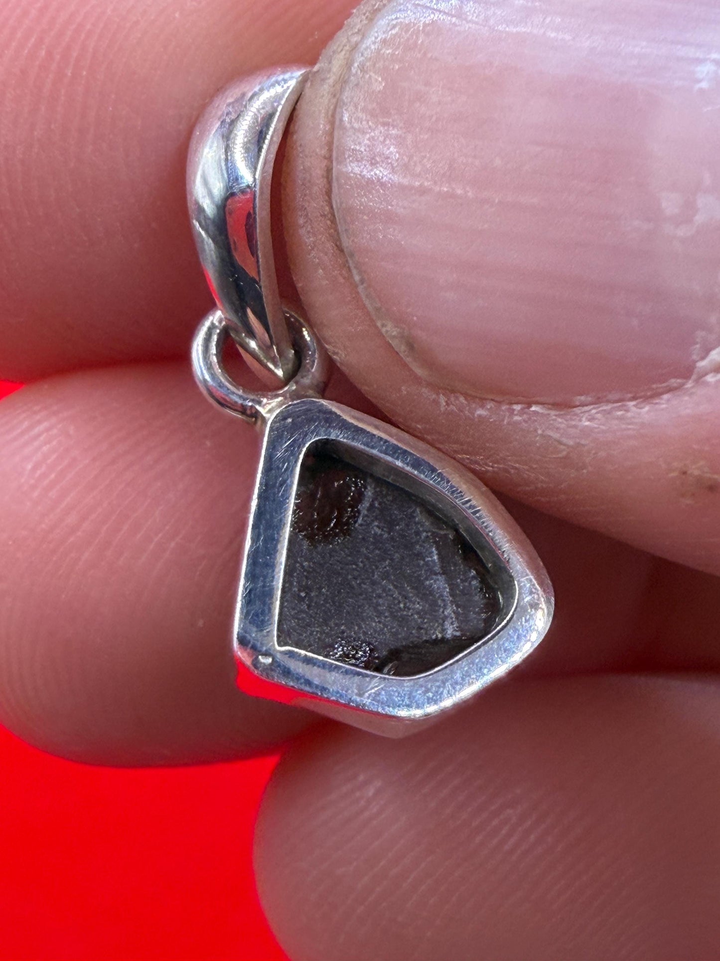 Authentic Moldavite Tektite Pendant: Czech Republic, Reiki Energy, 1.50g