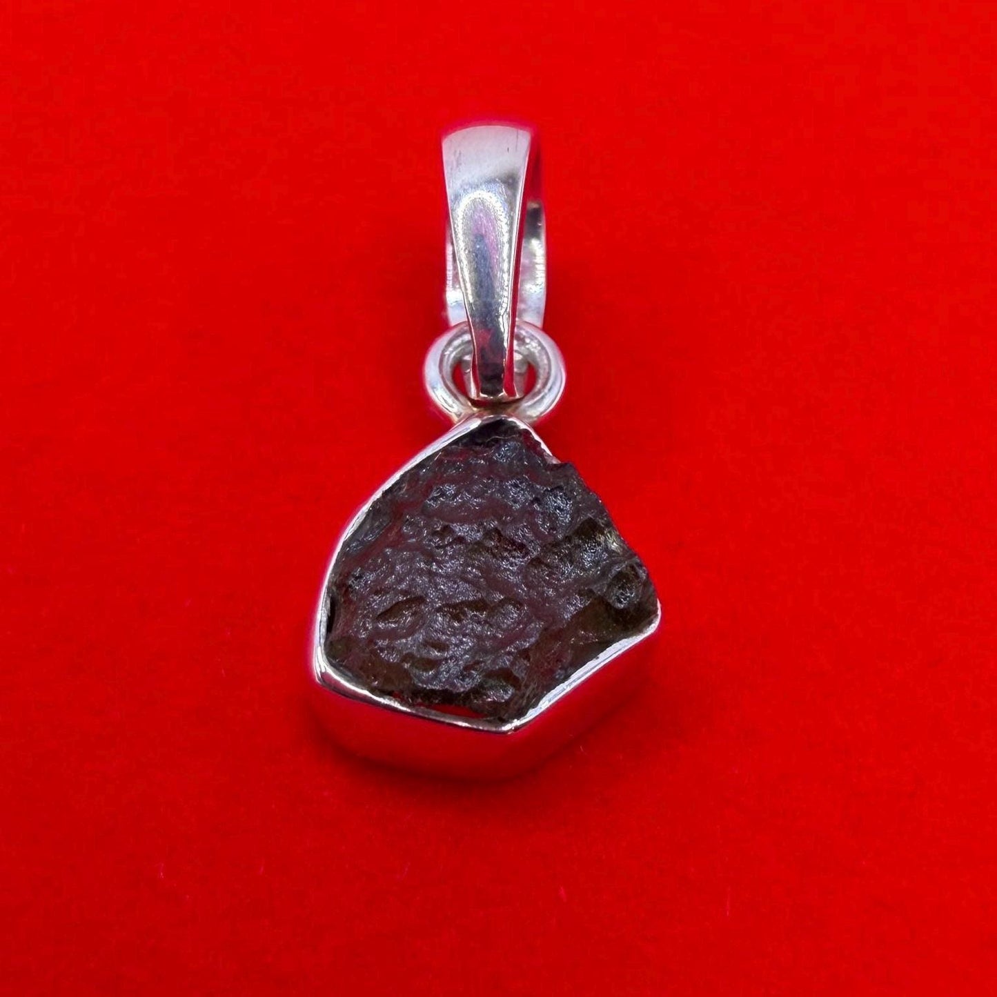 Authentic Moldavite Tektite Pendant: Czech Republic, Reiki Energy, 1.50g