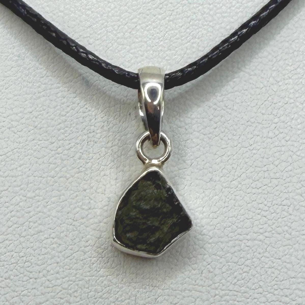 Authentic Moldavite Tektite Pendant: Czech Republic, Reiki Energy, 1.50g