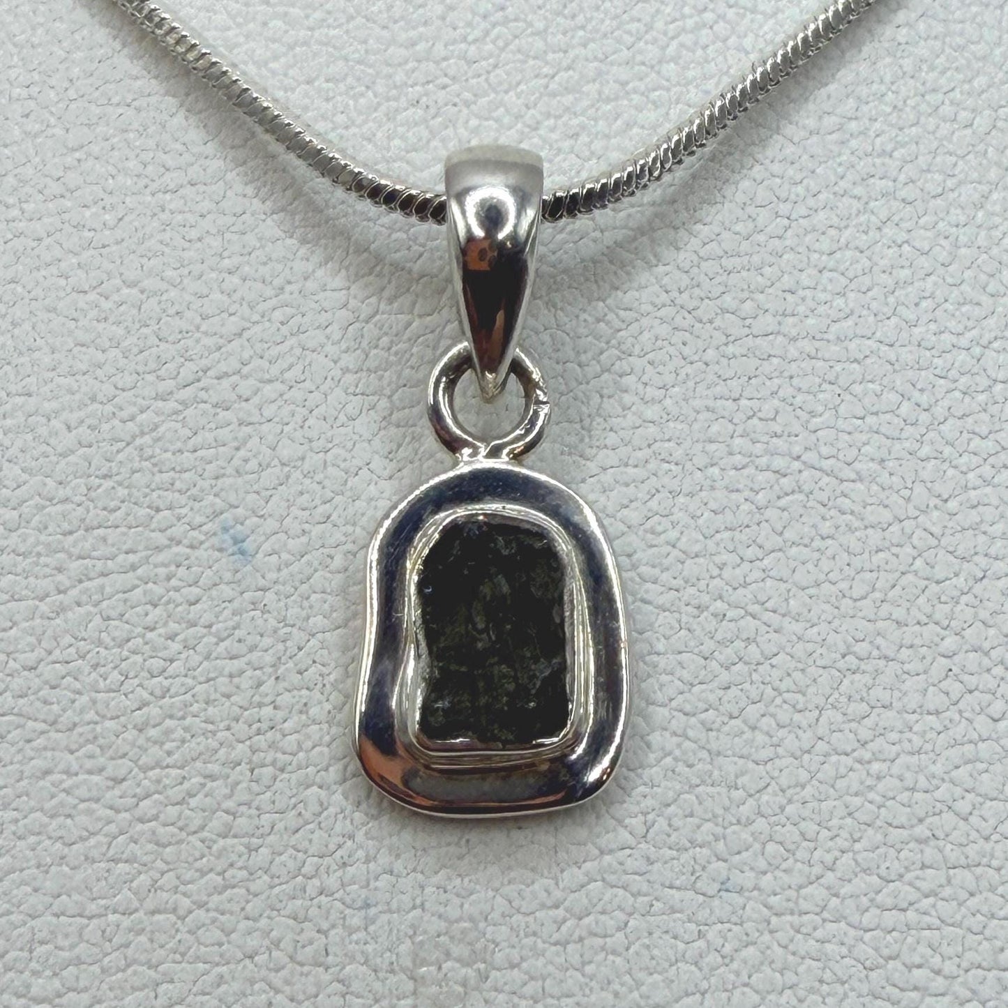 Authentic Moldavite Tektite Pendant: Czech Republic, Reiki Energy, 1.67 gram