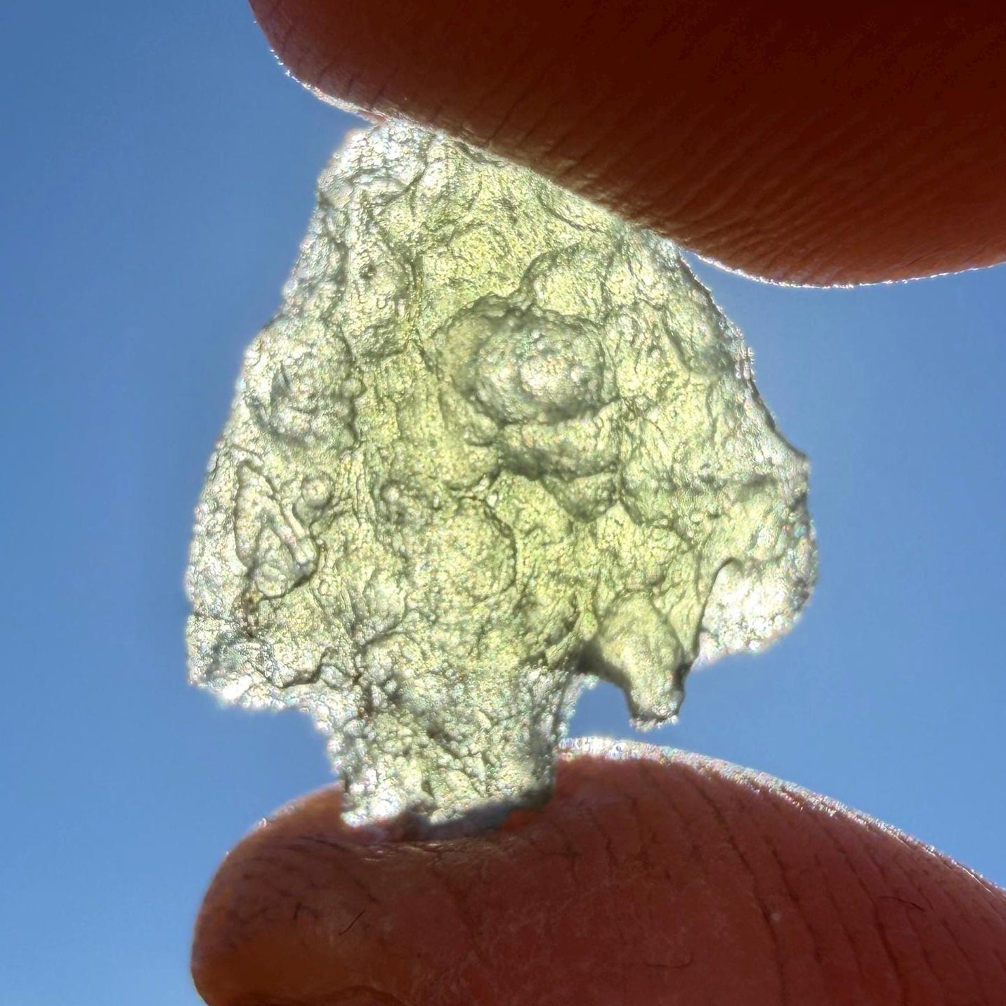 Authentic Moldavite Tektite Specimen, Czech Republic Origin, 0.73 grams