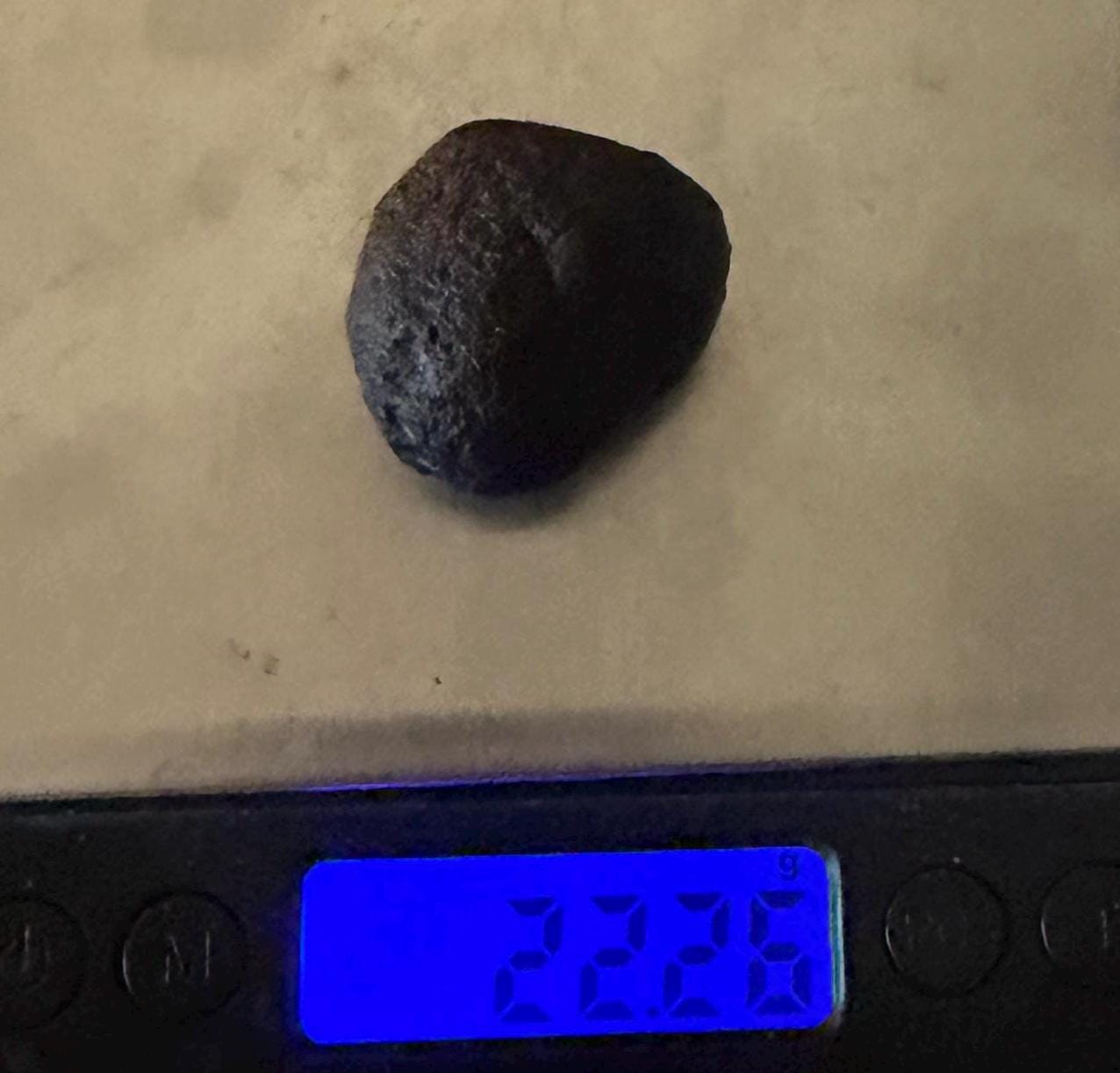 Saffordite Stone, Rare Cintamani, Arizona Tektite, 22.26 Grams